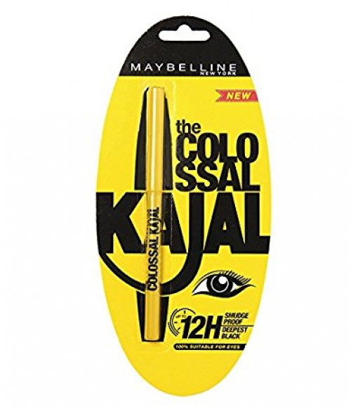Maybelline Colossal Kajal, Black Matte Finish, 0.35g